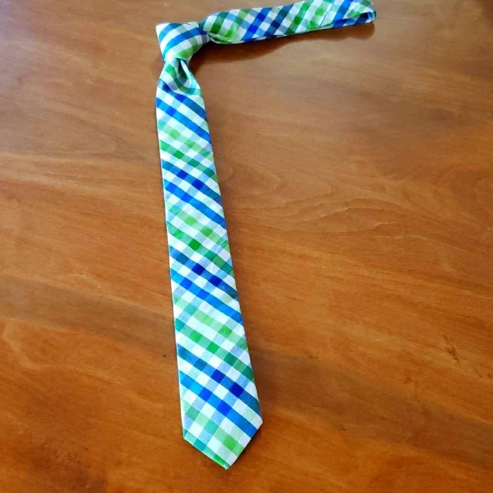 2 1/4" 100% Cotton Hand Made Tie w/silk pocket square